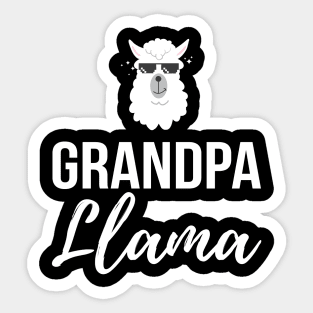 Grandpa Llama Sticker